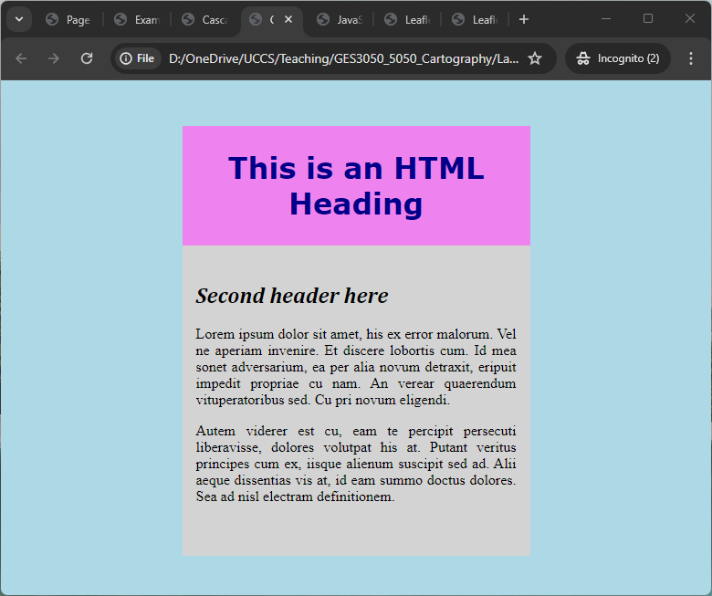 Figure 4.4: Screenshots of HTML Example 4