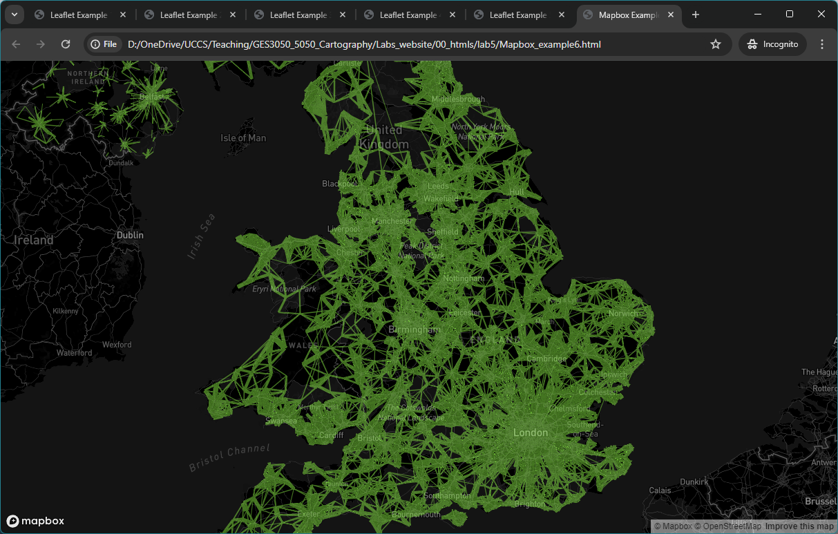 Figure 5.15: Screenshots of MapBox Example 6