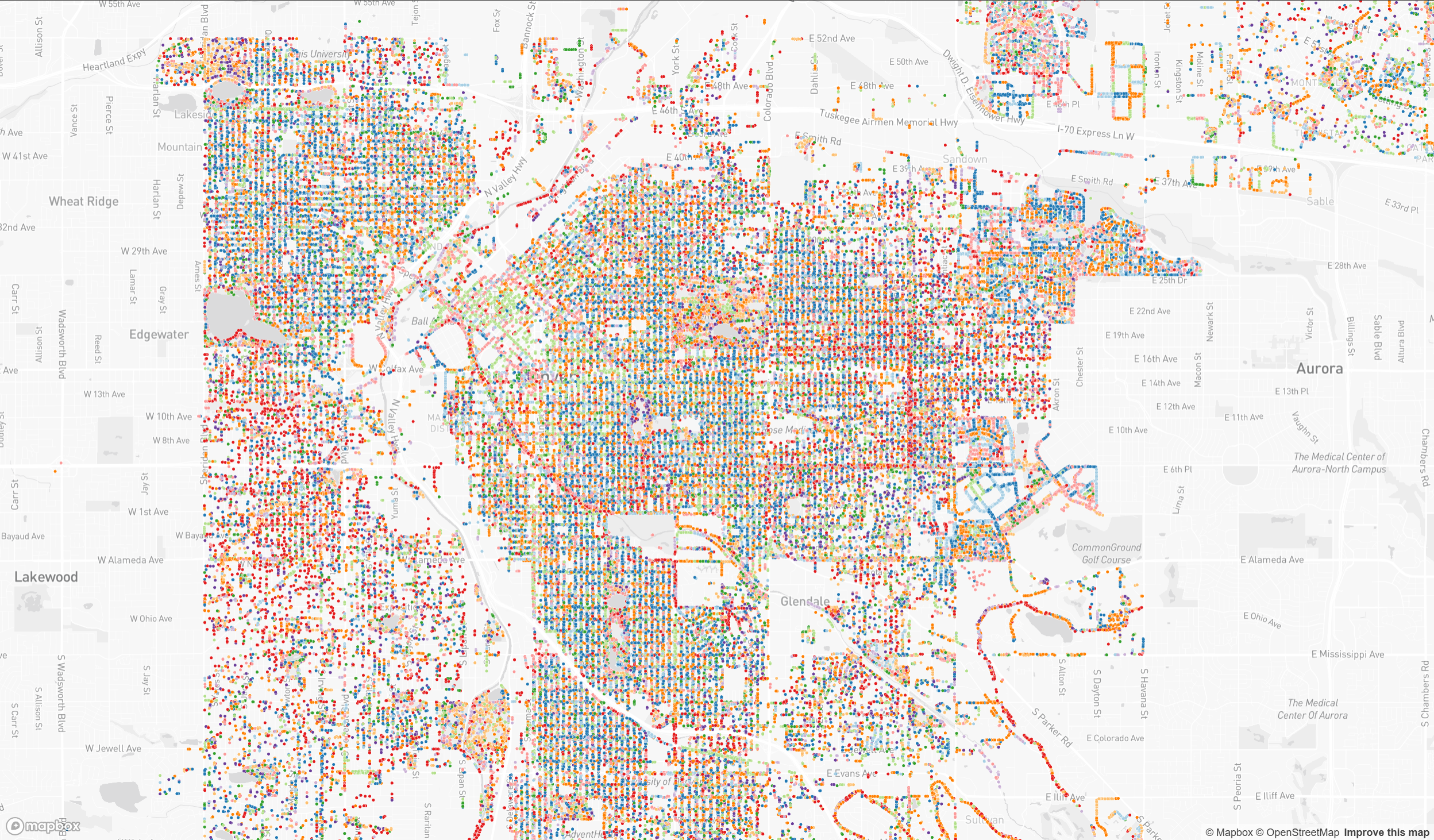 Figure 7.3: Screenshots of Mapbox Example 13