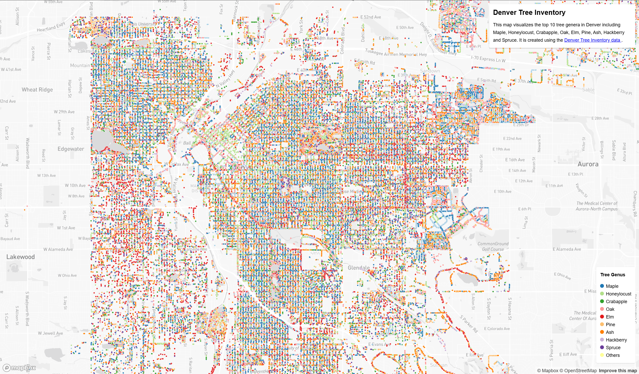 Figure 7.4: Screenshots of Mapbox Example 14