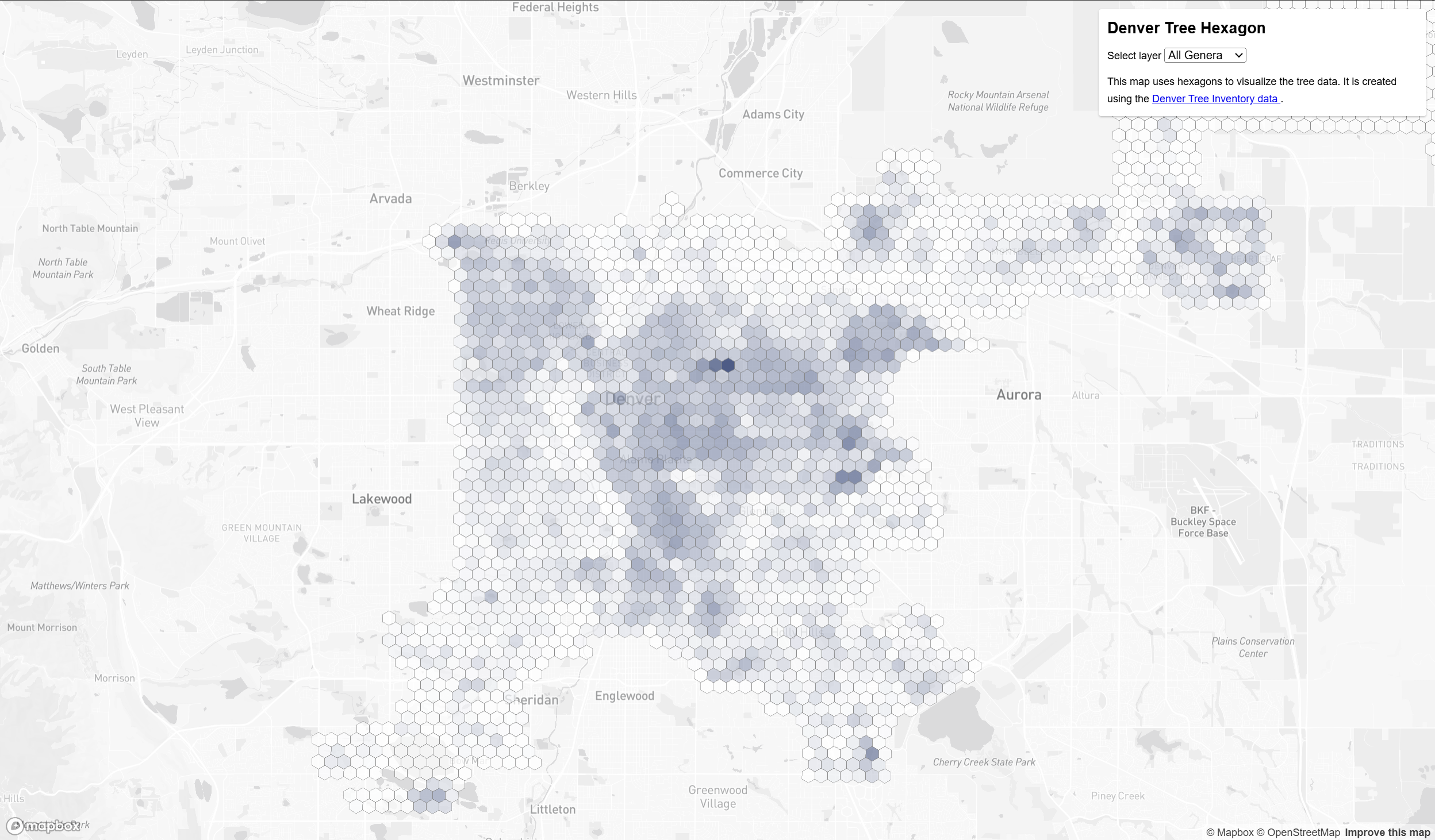 Figure 7.6: Screenshots of Mapbox Example 15