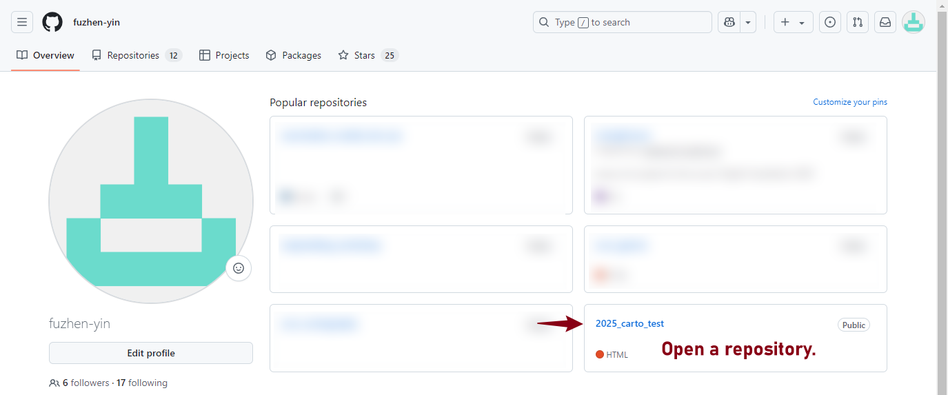 Figure 8.1: Open the course repository