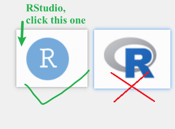Figure 1.2: Lauching RStudio