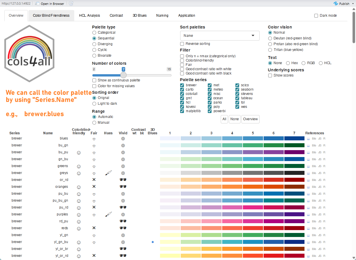 Figure 4.4: Interactive Color Palette