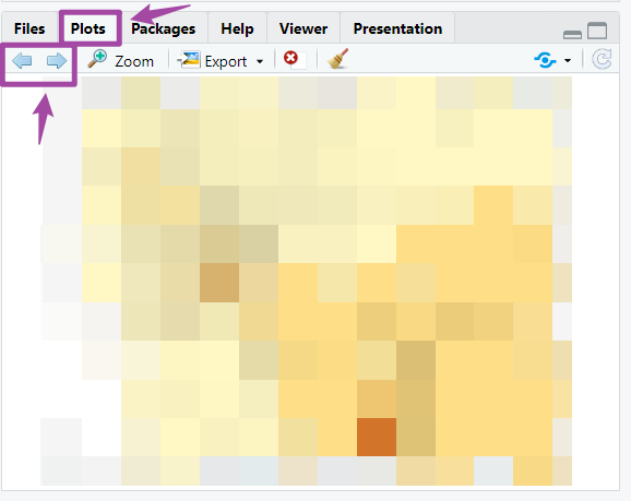 Figure 4.3: Use arrows to view old plots